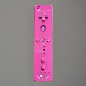 Official Wii Remote Nintendo Motion Plus Inside OEM Controller Pink RVL-036 READ